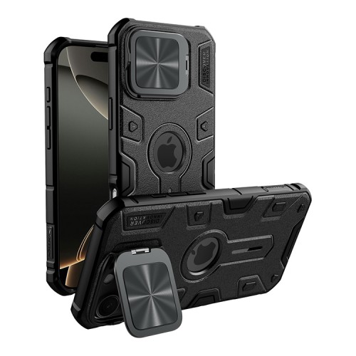 Nillkin для iPhone 16 Pro Max чехол CamShield Armor ProP Magnetic Black