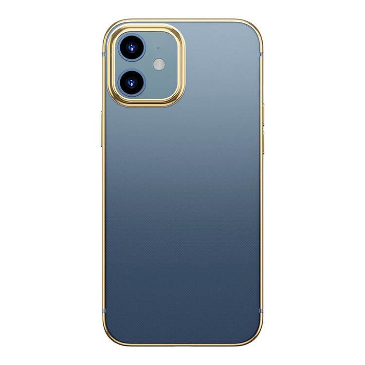 Чехол Baseus Shining Case Anti-Fall для iPhone 12 mini, золотая рамка —  купить по цене 1 055 руб. в Москве