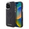 Karl Lagerfeld для iPhone 16 Pro чехол PU Initials & Metal logo Hard Navy (MagSafe)