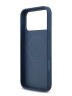 Guess для iPhone 17 Pro Max чехол PU 4G Triangle Diamond metal logo Hard Blue (MagSafe)