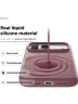 Elago для iPhone 17 Pro чехол Magnetic Silicone Burgundy (MagSafe)