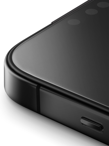 Uniq стекло для iPhone 17/16 Pro OPTIX Vivid Anti-Dust filter Black (+installer)