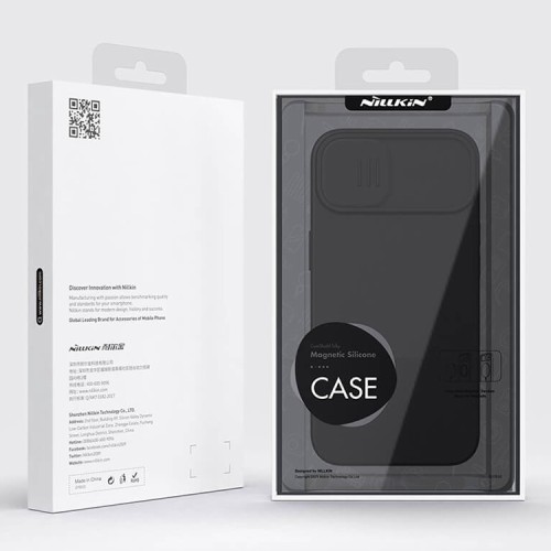 Чехол Nillkin CamShield Silky Magnetic Silicone для iPhone 13, черный
