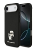 Karl Lagerfeld для iPhone Air чехол Liquid silicone NFT Karl & Choupette Metal pin & Camera Hard Black