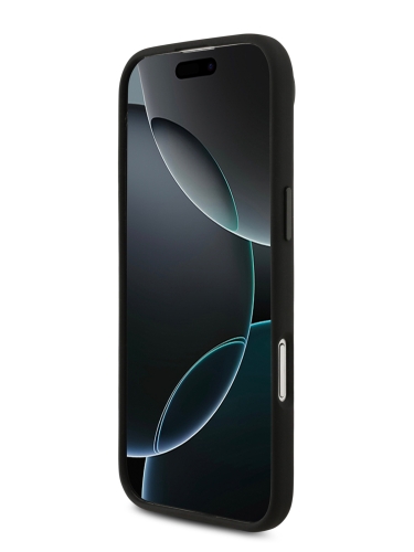 Karl Lagerfeld для iPhone Air чехол Liquid silicone NFT Karl & Choupette Metal pin & Camera Hard Black