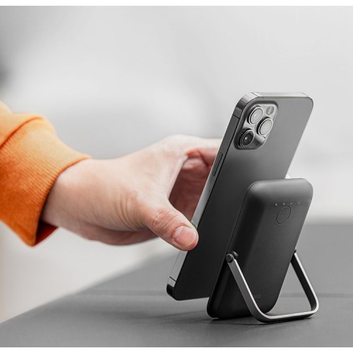 Аккумулятор Uniq HOVEO 5000W Magnetic wireless 15W, USB-C PD20W, Stand, Grey