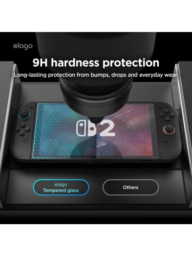 Elago для Nintendo Switch 2 стекло Tempered Glass Clear (+installer Pro)