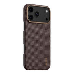 BlueO чехол для iPhone 17 Pro Max, 600D Air Aramid fiber (Kevlar) Gold (MagSafe)