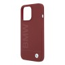 Чехол BMW Signature Liquid Silicone Laser logo для iPhone 13 Pro Max, красный
