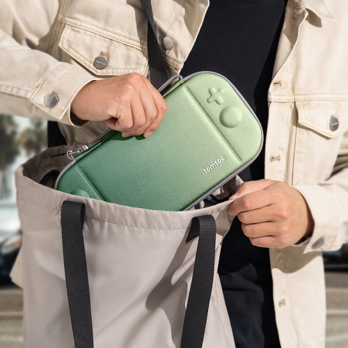 Tomtoc Gaming для Nintendo Switch 2 чехол FancyCase-G05 Slim Case Matcha Green