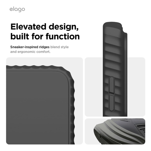 Elago для Galaxy S26 Ultra чехол Magnetic Ridge Silicone Black (MagSafe)