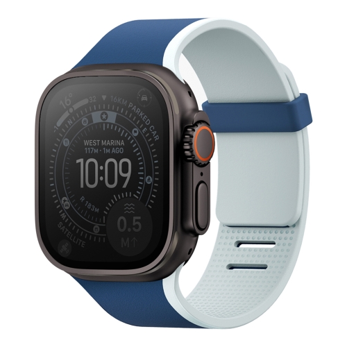 Uniq для Apple Watch 49/46/45/44 mm ремешок Revix IV reversible Magnetic Marine Blue/Pale Aqua