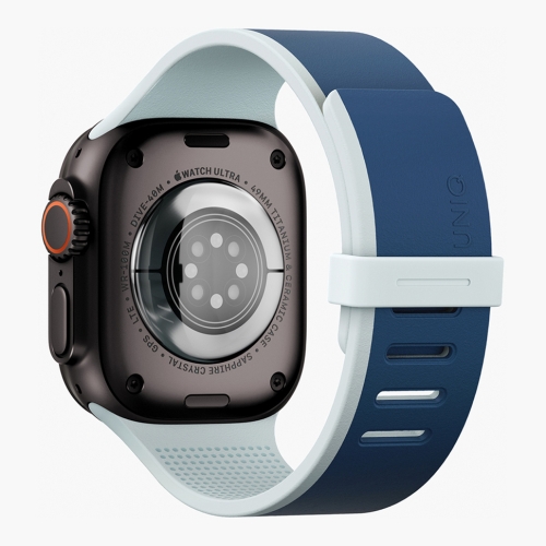 Uniq для Apple Watch 49/46/45/44 mm ремешок Revix IV reversible Magnetic Marine Blue/Pale Aqua