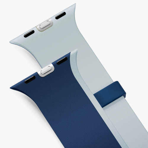 Uniq для Apple Watch 49/46/45/44 mm ремешок Revix IV reversible Magnetic Marine Blue/Pale Aqua