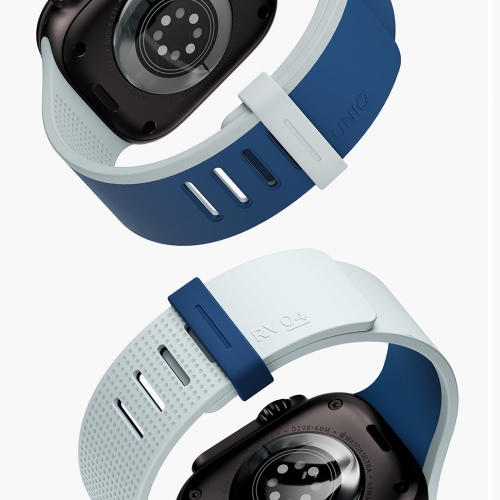 Uniq для Apple Watch 49/46/45/44 mm ремешок Revix IV reversible Magnetic Marine Blue/Pale Aqua