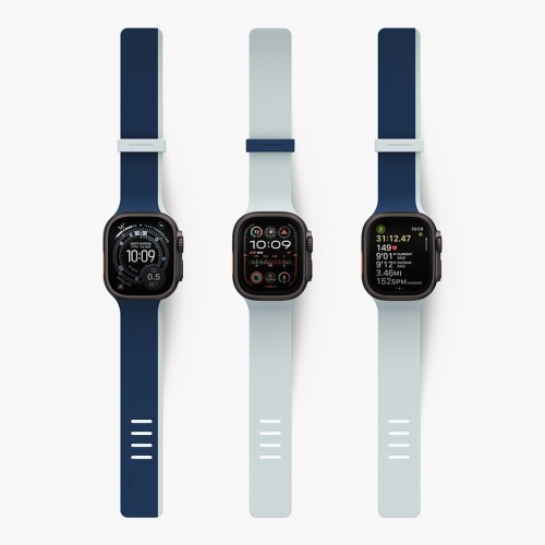 Uniq для Apple Watch 49/46/45/44 mm ремешок Revix IV reversible Magnetic Marine Blue/Pale Aqua
