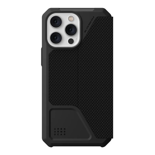 Чехол-книжка Urban Armor Gear (UAG) Metropolis Series для iPhone 14 Pro, Kevlar Black