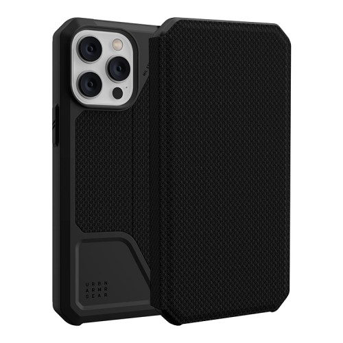 Чехол-книжка Urban Armor Gear (UAG) Metropolis Series для iPhone 14 Pro, Kevlar Black