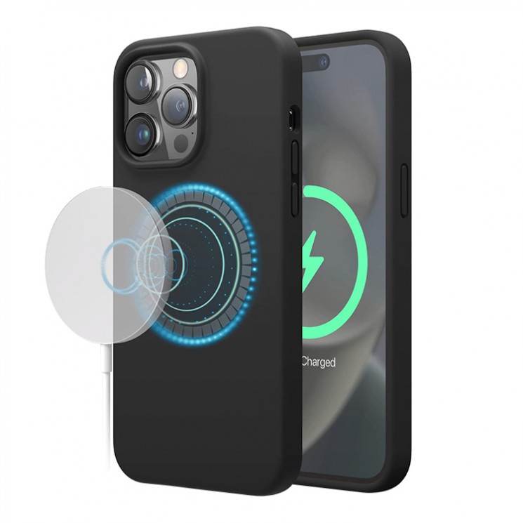 Чехол Elago MagSafe Soft Silicone для iPhone 14 Pro, черный