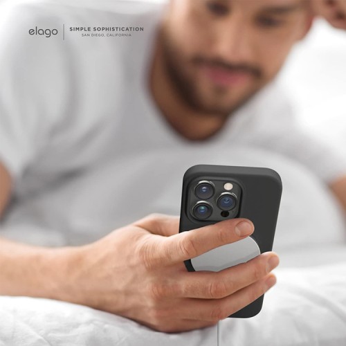 Чехол Elago MagSafe Soft Silicone для iPhone 14 Pro, черный