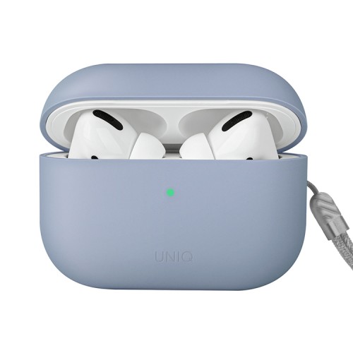 Чехол Uniq LINO Liquid silicone для AirPods Pro 2, голубой
