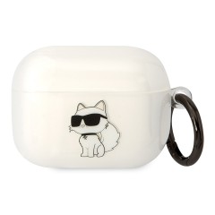 Чехол Lagerfeld TPU with ring NFT Choupette для Airpods Pro, прозрачный