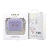 Чехол Guess Silicone Script logo with Heart charm для Airpods Pro 2, фиолетовый
