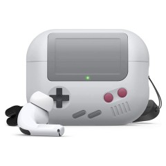 Чехол Elago Unique AW5 Game console with Round strap для AirPods Pro 2, серый