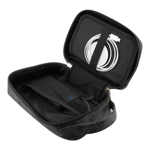 Сумка-барсетка Guess Travel Handbag 4G Stripes для смартфонов, черная