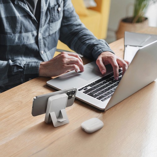 EnergEA АКБ Bazic GoPower 10K, 10000W Magnetic wireless 15W USB-C 20W +Watch charger White