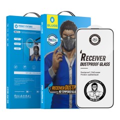 BlueO стекло для iPhone 15 Pro Large arc Anti-Dust Anti-Static Black (3D-эфф. с защ. сеткой)