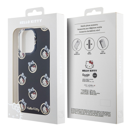 Hello Kitty для iPhone 15 Pro Max чехол PC/TPU Kitty in Bubbles Hard Black