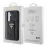 Guess для Galaxy S24 чехол GripStand PU 4G with Triangle Diamond metal logo Hard Black
