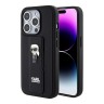Karl Lagerfeld для iPhone 14 Pro чехол GripStand PU Saffiano NFT Karl Ikonik metal Hard Black