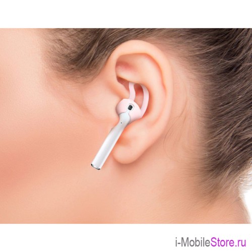 Крепление на ухо Elago Earpad для AirPods 1/2, розовый (2 пары)