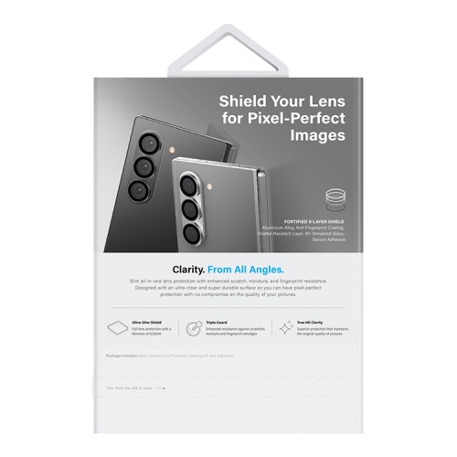 Uniq стекло для Galaxy Z Fold 6 OPTIX Camera Lens protector Aluminium Black