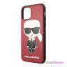 Чехол Karl Lagerfeld PU Leather Iconic Karl Hard для iPhone 11 Pro Max, красный