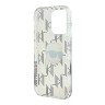 Karl Lagerfeld для iPhone 16 Pro Max чехол PC/TPU Monogram NFT Karl прозрачный