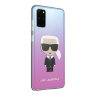 Чехол Karl Lagerfeld Iconic Karl Hard Gradient для Galaxy S20 Plus, розовый