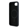 Karl Lagerfeld для iPhone 16e чехол Liquid Silicone NFT Karl & Choupette Heads Hard Black (MagSafe)