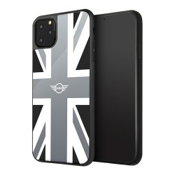 Чехол MINI Tempered glass Union Jack для iPhone 11 Pro, серебристый