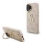 Guess для iPhone 16 чехол PU 4G Big metal logo and Camera Stand Hard Pink