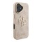Guess для iPhone 16 чехол PU 4G Big metal logo and Camera Stand Hard Pink
