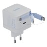 Energea СЗУ Bazic GoPort Retrek 35W, USB-C GaN35W +70cm retractable USB-C cable White