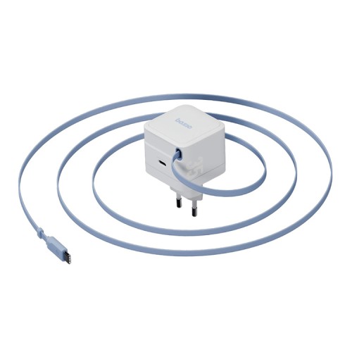 Energea СЗУ Bazic GoPort Retrek 35W, USB-C GaN35W +70cm retractable USB-C cable White