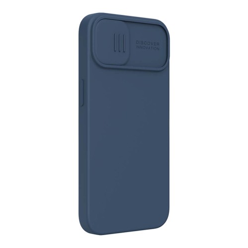 Чехол Nillkin CamShield Silky Silicone для iPhone 13, синий