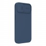 Чехол Nillkin CamShield Silky Silicone для iPhone 13, синий
