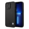 Кожаный чехол BMW Signature Seat Debossed Hard для iPhone 13 Pro Max, черный