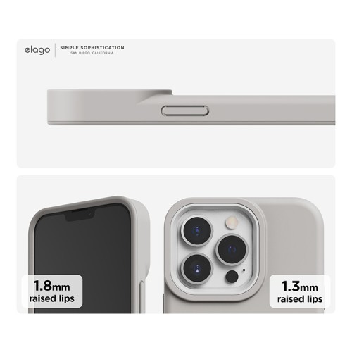 Чехол Elago GLIDE для iPhone 13 Pro, бежевый/белый