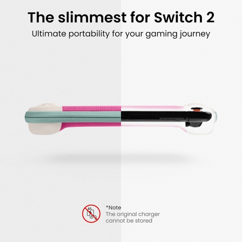 Tomtoc Gaming для Nintendo Switch 2 чехол FancyCase-G05 Slim Case Peach